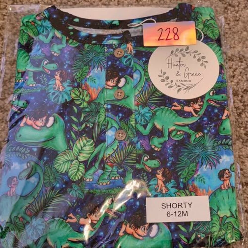 Hunter & Grace Bamboo Shorty Romper 6-12M